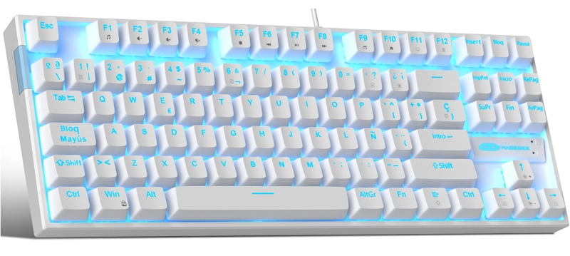 MAGEGEE TECLADO MECANICO MK-STAR  - BLANCO - BLUE SWITCH- ESPAÑOL - 3