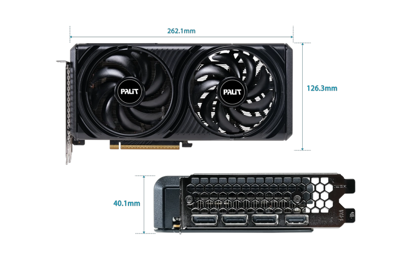 PALIT RTX 5060 INFINITY 2 OC 8GB GDDR7 128BIT 3-DP HDMI - 3