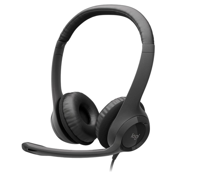 HEADSET LOGITECH NOISE CANCELLING H390 BLACK - 2