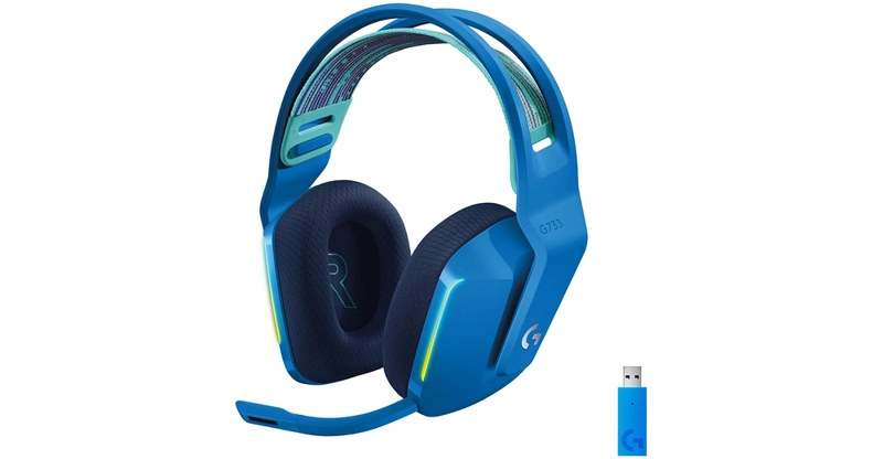 LOGITECH AUDIFONOS INALAMBRICOS G SERIES G733 AZUL CON LUZ RGB - 1