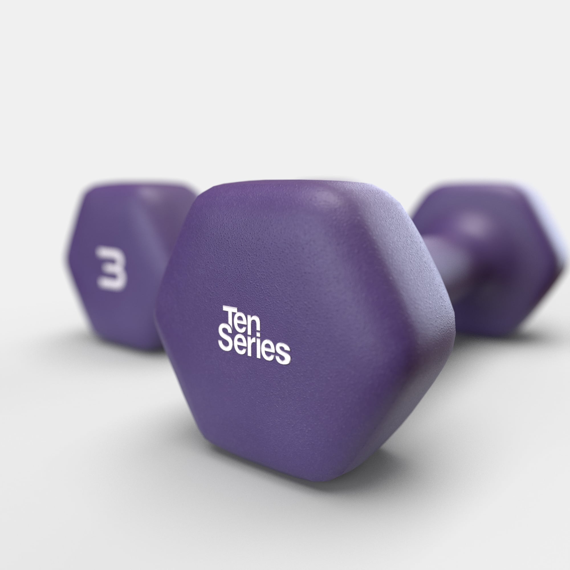 PAR MANCUERNAS NEOPRENE 3 KG TEN SERIES - 3