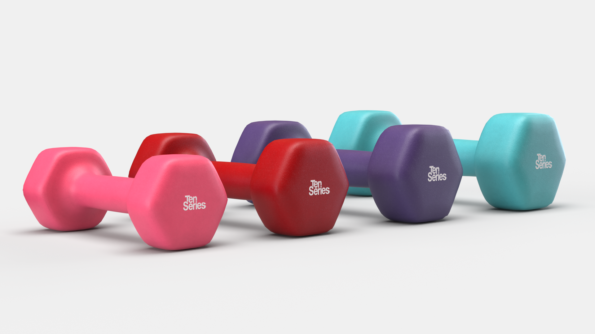 PAR MANCUERNAS NEOPRENE 3 KG TEN SERIES - 7