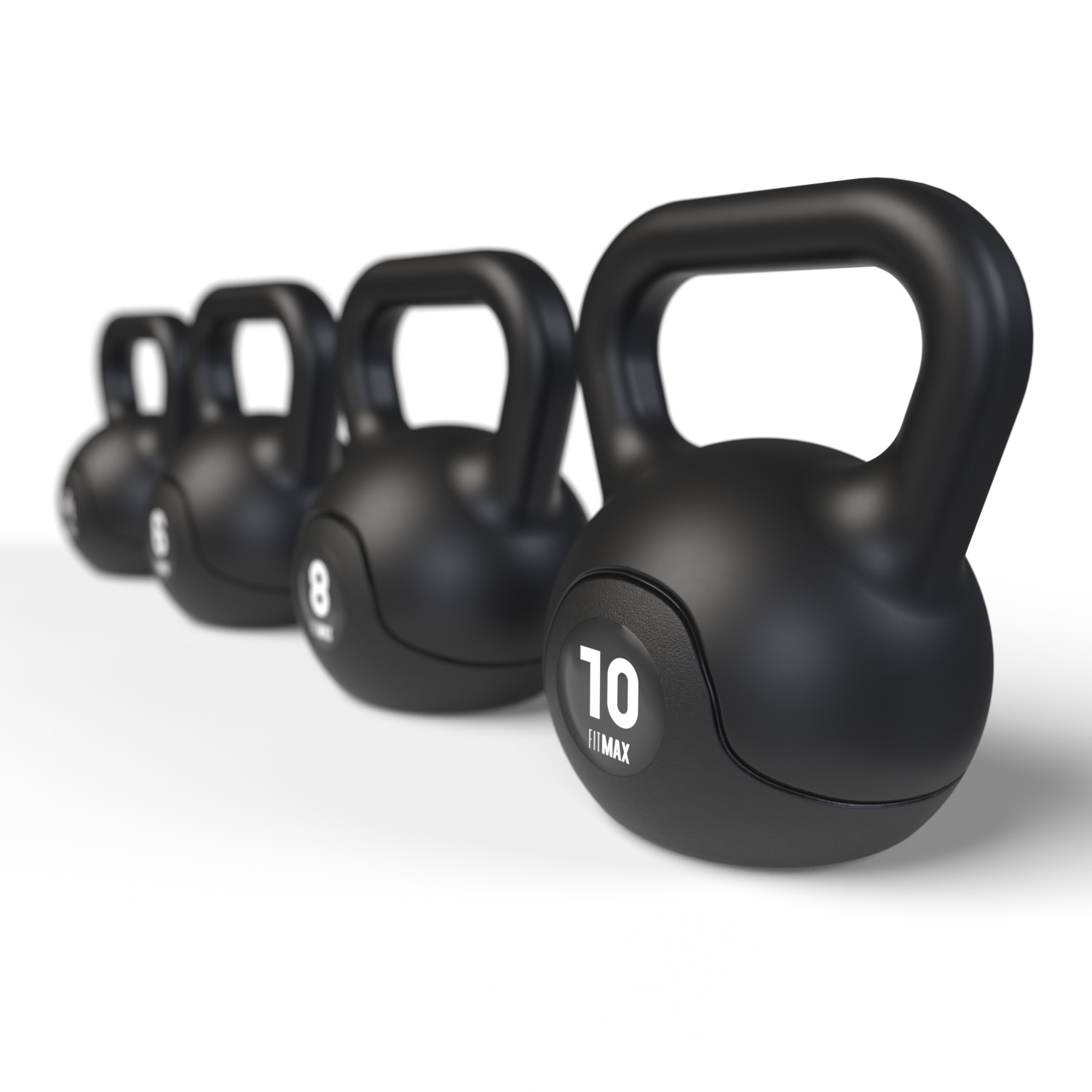 KETTLEBEL TEN SERIES PVC 4 KG L PE/SAND - 5