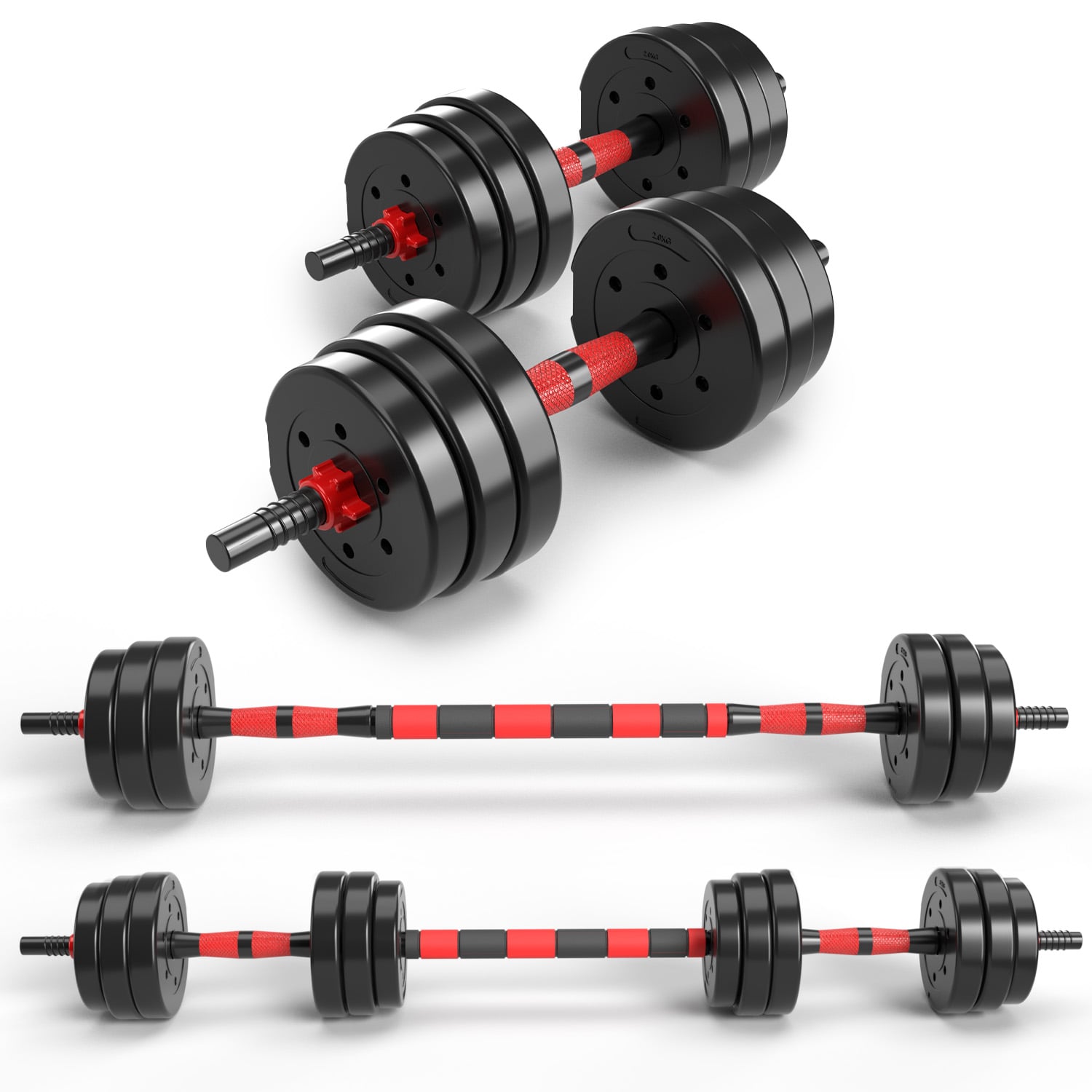 SET MANCUERNAS TEN SERIES PVC 20 KG - 1
