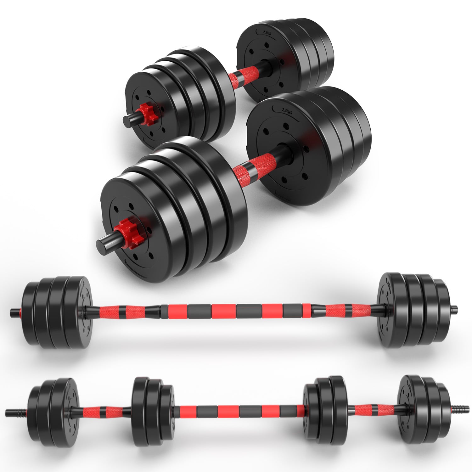 SET MANCUERNAS TEN SERIES PVC 30 KG - 1