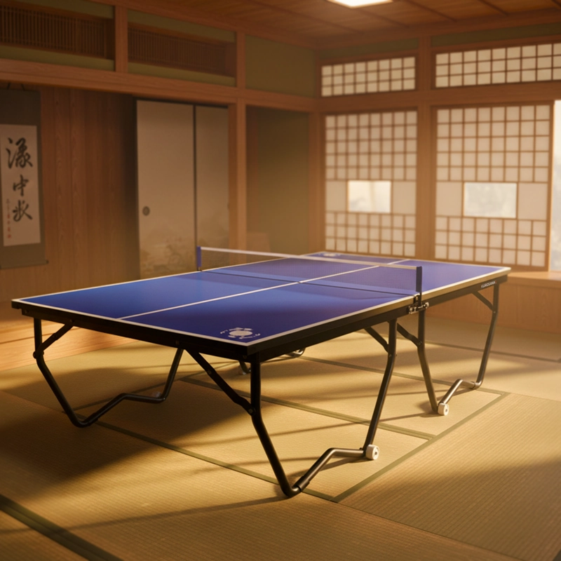 MESA DE PING PONG KUROSAWA ASAGI AZUL ACERO 152.5 CM X 274 CM - 7