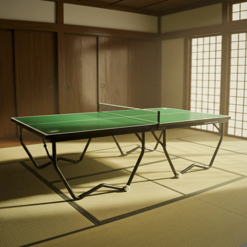 MESA DE PING PONG KUROSAWA ASAGI VERDE ACERO 152.5 CM X 274 CM - 7