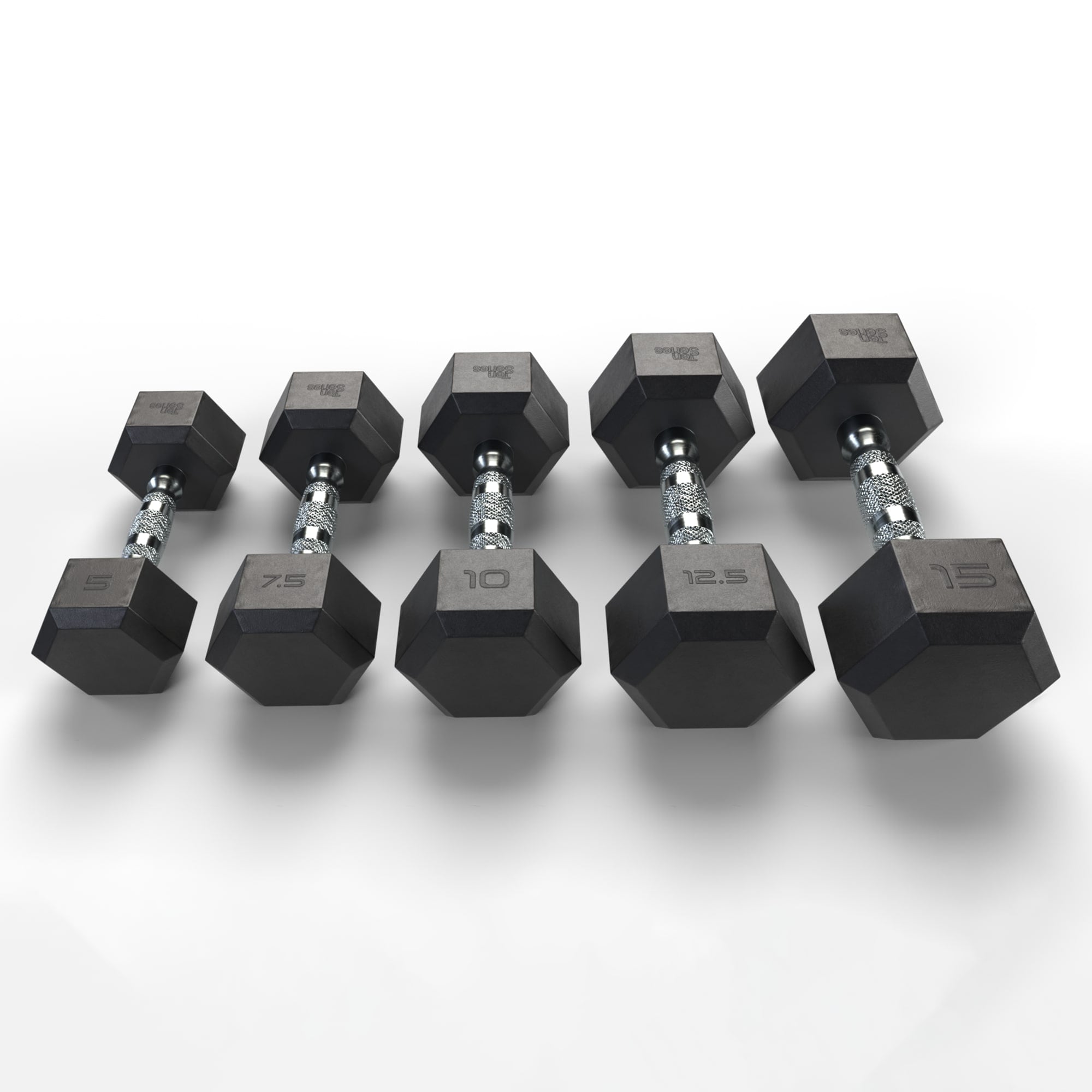 MANCUERNA HEXAGONAL 15 KG TEN SERIES - 5