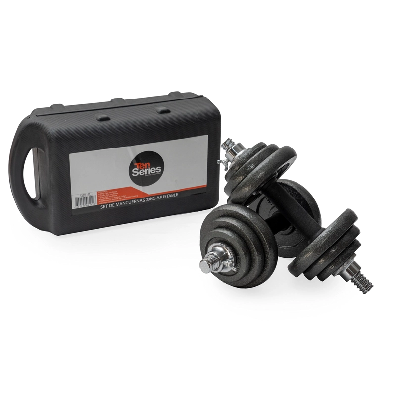 SET MANCUERNA HIERRO 20 KG TEN SERIES - 2