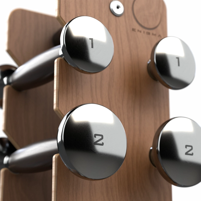 RACK DE MADERA CON MANCUERNAS ENIGMA STRENGTH - 4
