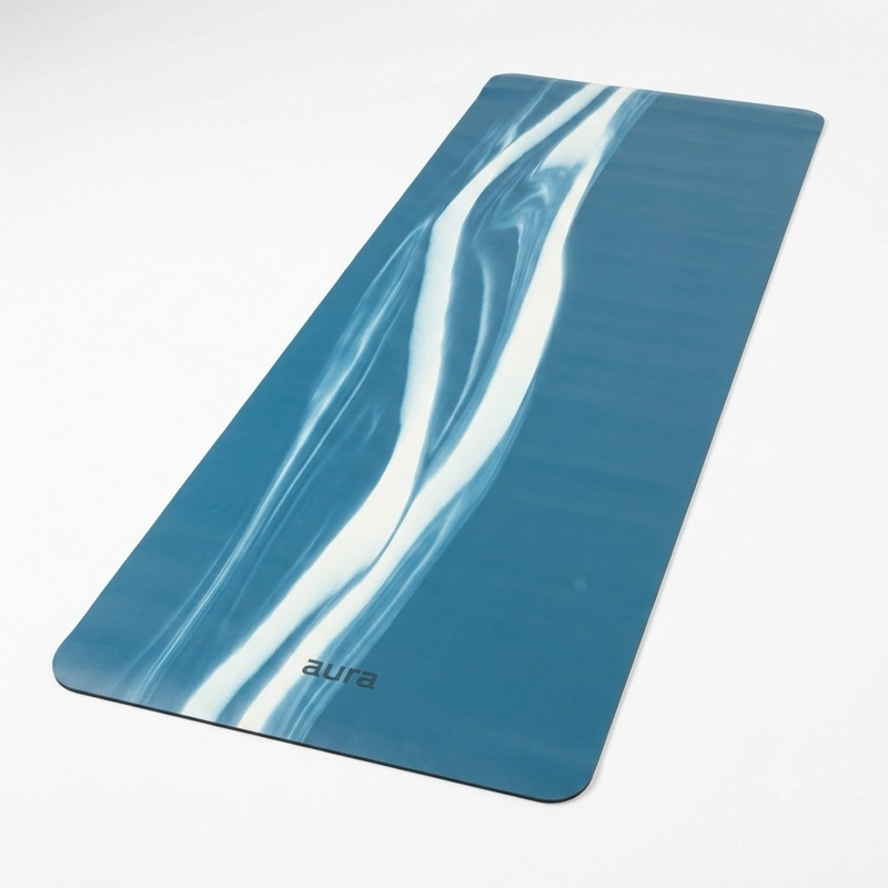 MAT DE YOGA PROFESIONAL AURA AZUL MARMOL - 2