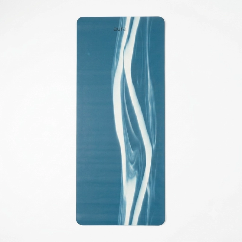 MAT DE YOGA PROFESIONAL AURA AZUL MARMOL - 4
