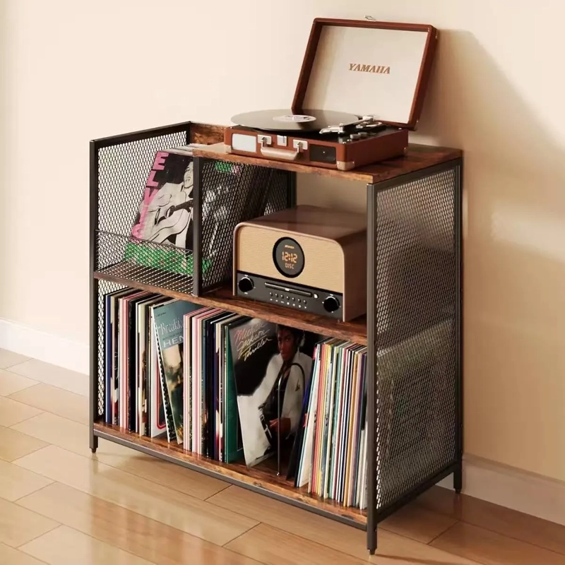 MESA ESTANTE SOPORTE DE REGISTRO DE VINILO - 4