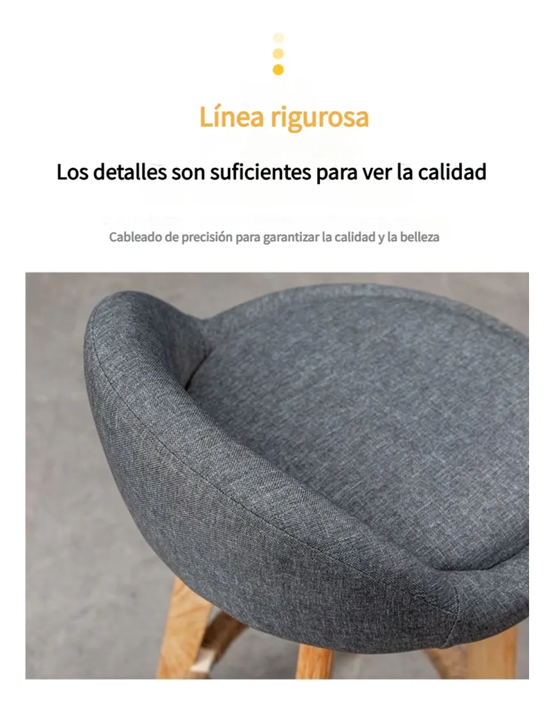 PACK 2 SILLA PISO BAR ALTURA REGULABLE TABURETE RESPALDO ACOLCHADO - 2