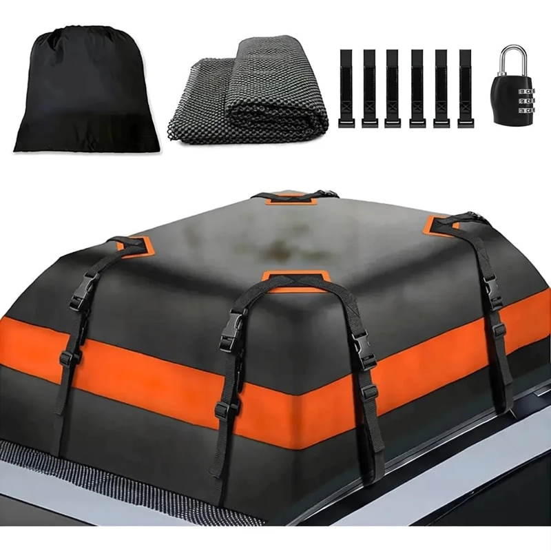 BOLSO PORTA EQUIPAJE IMPERMEABLE PARA TECHO DE AUTO 425L - 6
