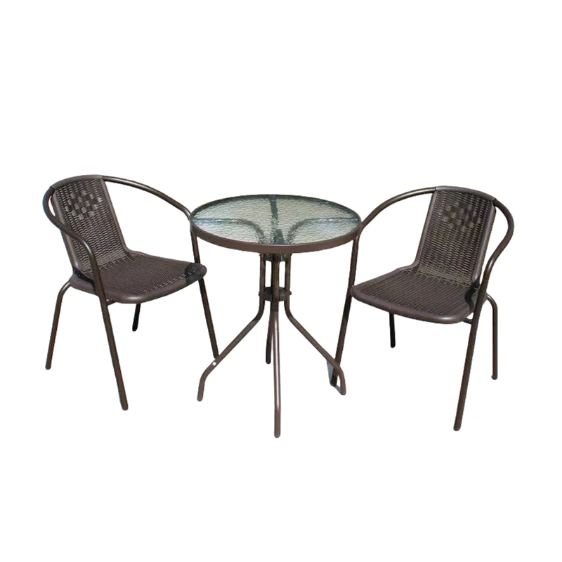 JUEGO TERRAZA TERRAZA SIMIL RATAN 2 SILLAS Y 1 MESA - 1