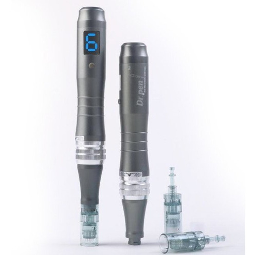 DERMAPEN DR PEN M8 INALÁMBRICO + 10 REPUESTOS EXTRA - COLOR_80: ACERO