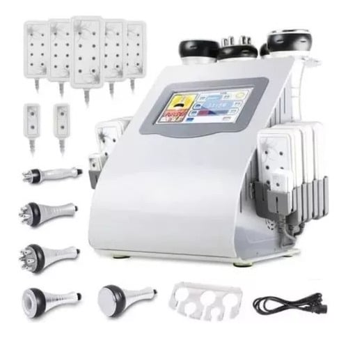 MAQUINA CAVITACION 6 EN 1 RADIOFRECUENCIA FACIAL CORPORAL - COLOR_80: BLANCO