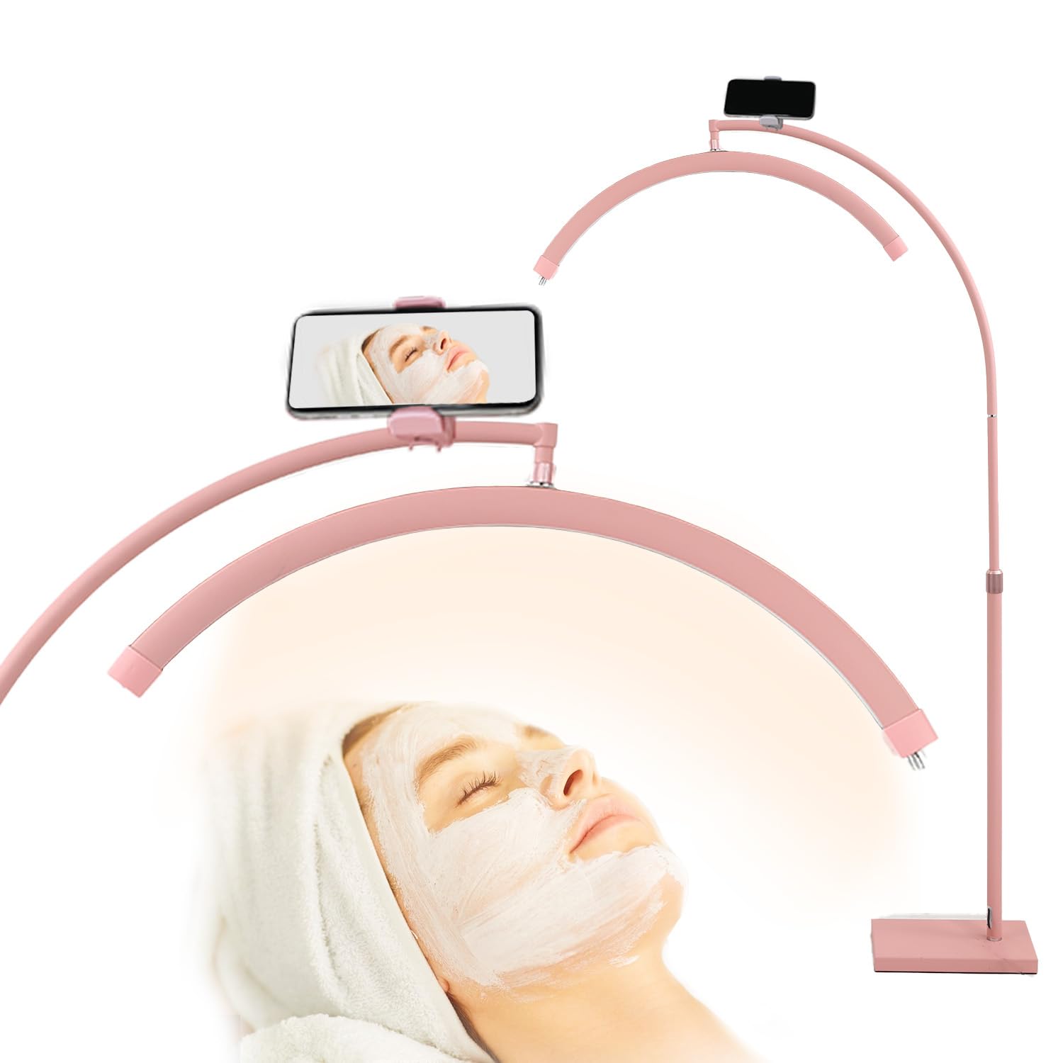 LAMPARA MEDIA LUNA BRILLOS ,CON CONTROL Y SOPORTE DE CELULAR - 2