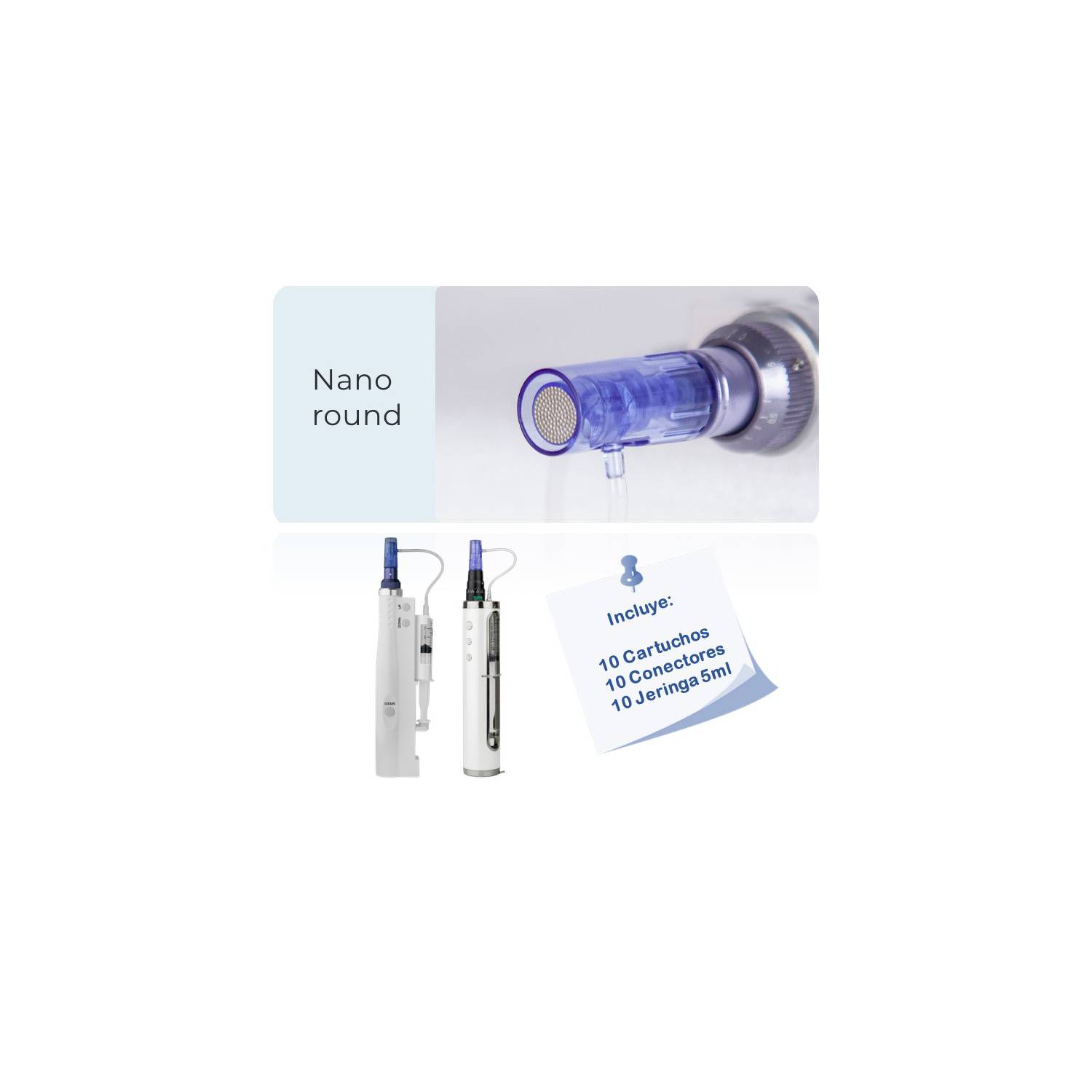 CARTUCHOS DERMAPEN NANO RAUND PACK DE 10 + - 4