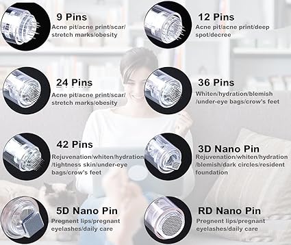 DISPOSITIVO DERMAPEN PARA MESOTERAPIA10 REPUESTOS DE REGALO - 4