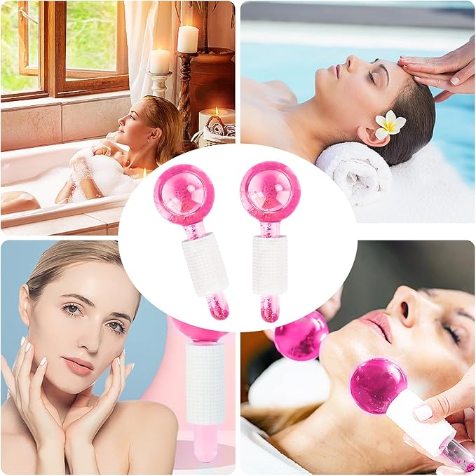 HOCKEY SOBRE HIELO DE GRAN BELLEZA,ENFRIAMIENTO FACIAL  ROSADO - 2