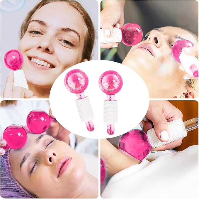 HOCKEY SOBRE HIELO DE GRAN BELLEZA,ENFRIAMIENTO FACIAL  ROSADO - 3