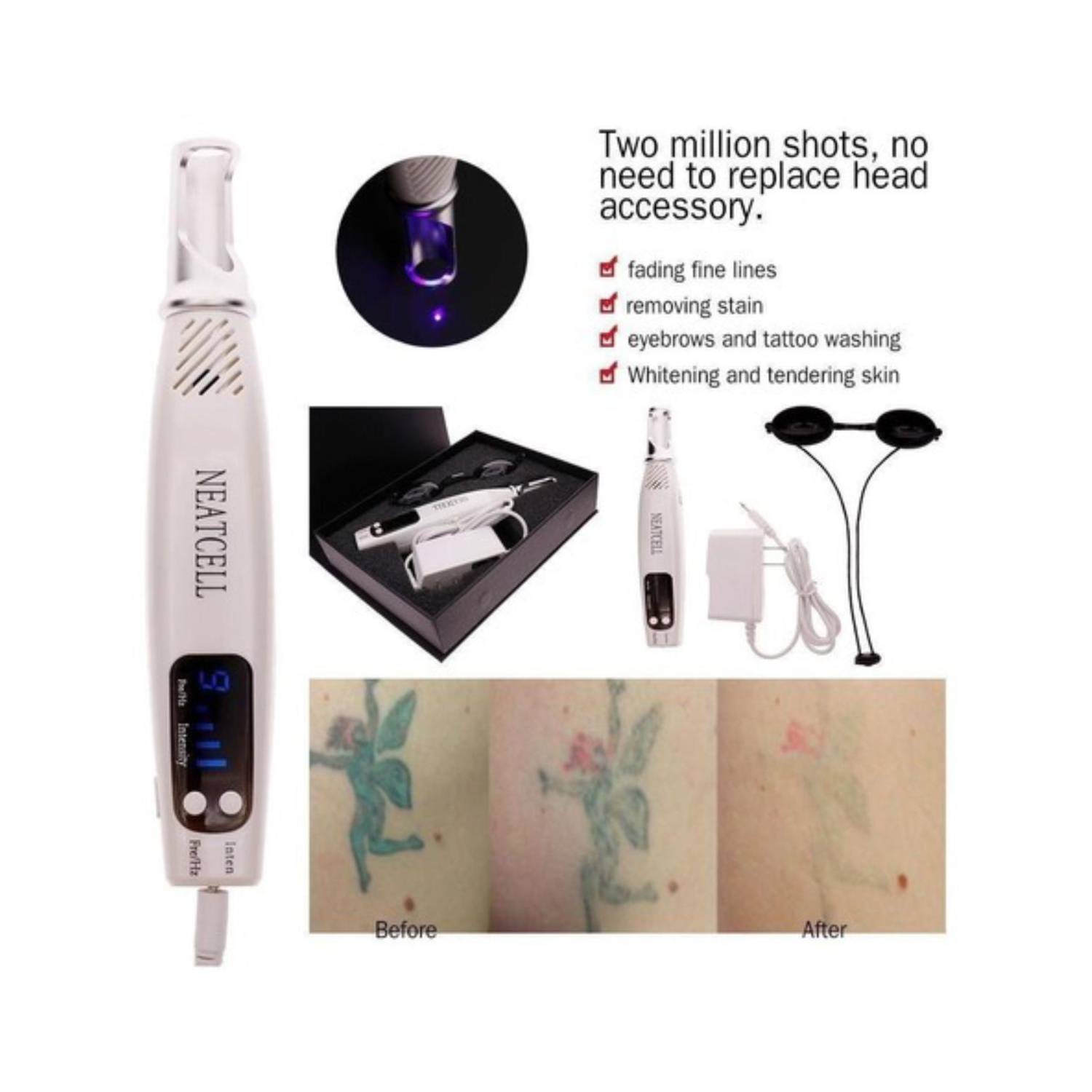 LASER PORTATIL NEATCELL PICOSEGUNDO ELIMINA TATUAJES - 4