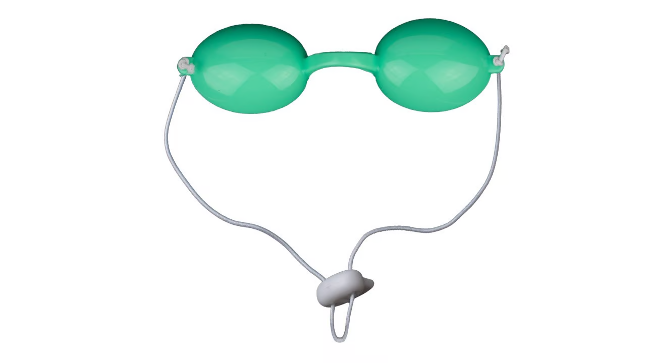 GAFAS DE PROTECCIÓN UV PARA DEPILADORA LASER IPL FOTOTERAPIA CIAN - 1