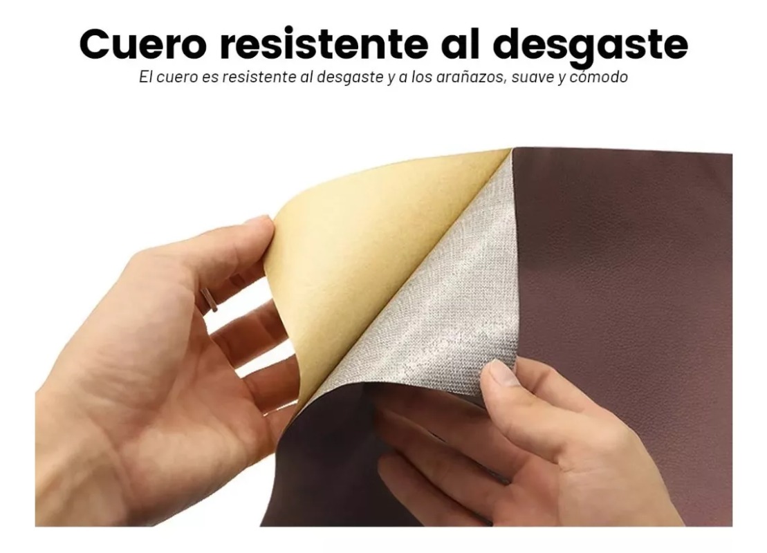 PARCHE ADHESIVO CUERO 30X20 SOFÁS REPARACIÓN MORADO - 4