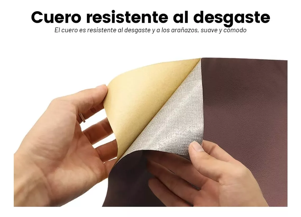 PARCHE 30X20 CM NYLON ADHESIVO REPARA CARPA CHAQUETAS BEIGE - 4