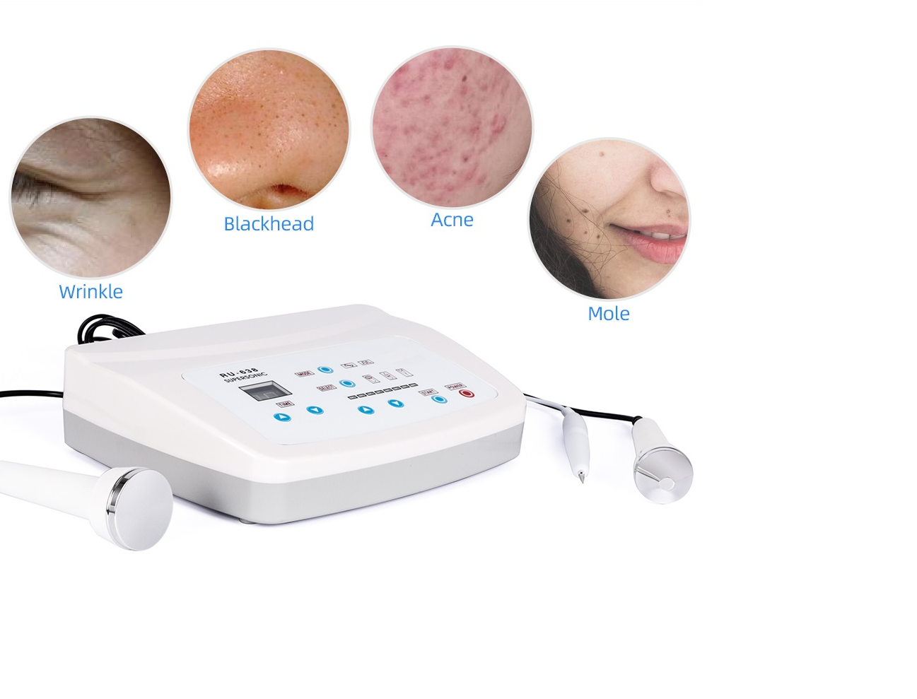 ULTRASONIDO PROFESIONAL 3 EN 1 CORPORAL Y FACIAL 1 A 3 MHZ - 6