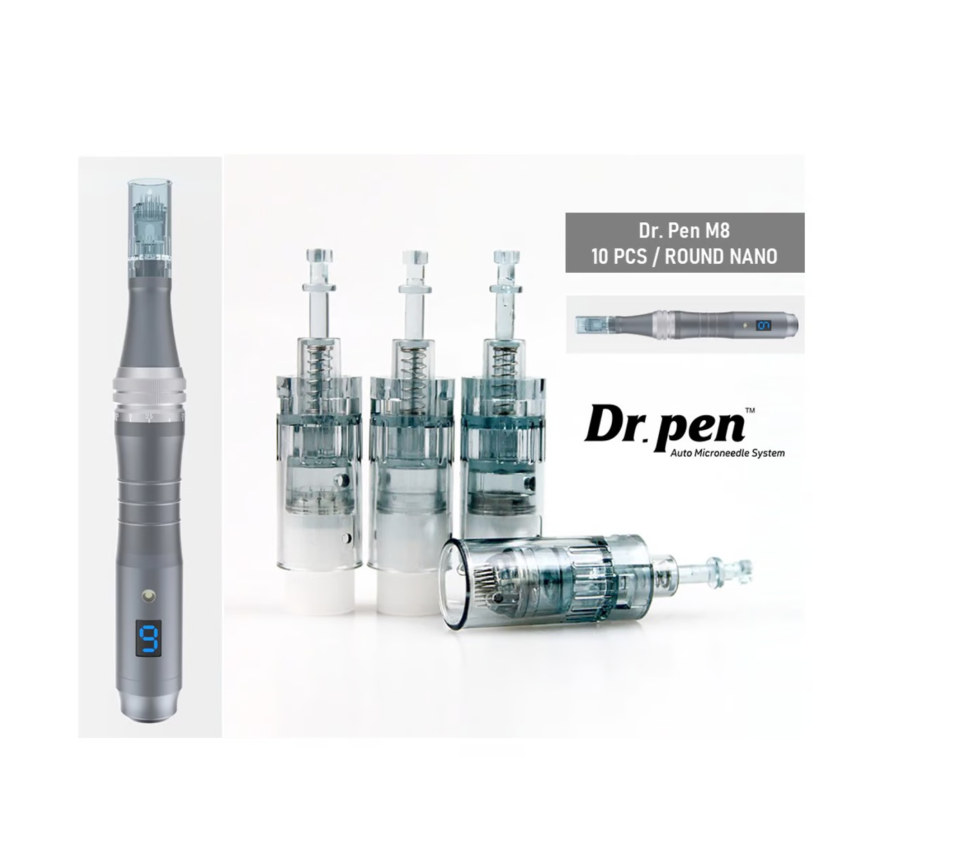 CARTUCHO DERMAPEN DR. PEN M8 NANO ROUND PACK 10 - 3