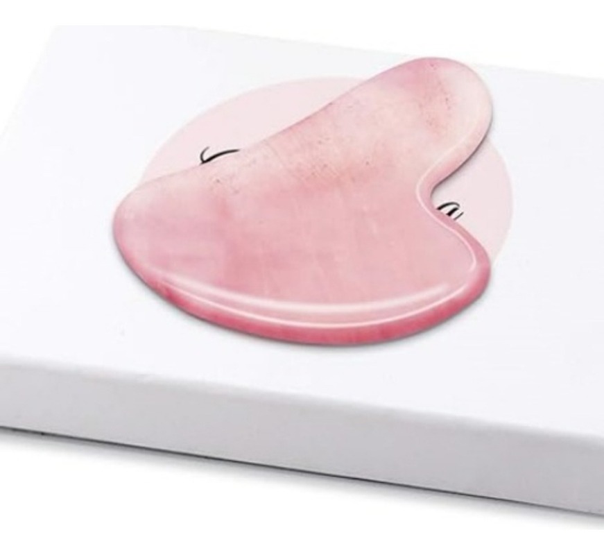 CUARZO ROSA GUA-SHA MASAJEADOR FACIAL LINFÁTICO - 4