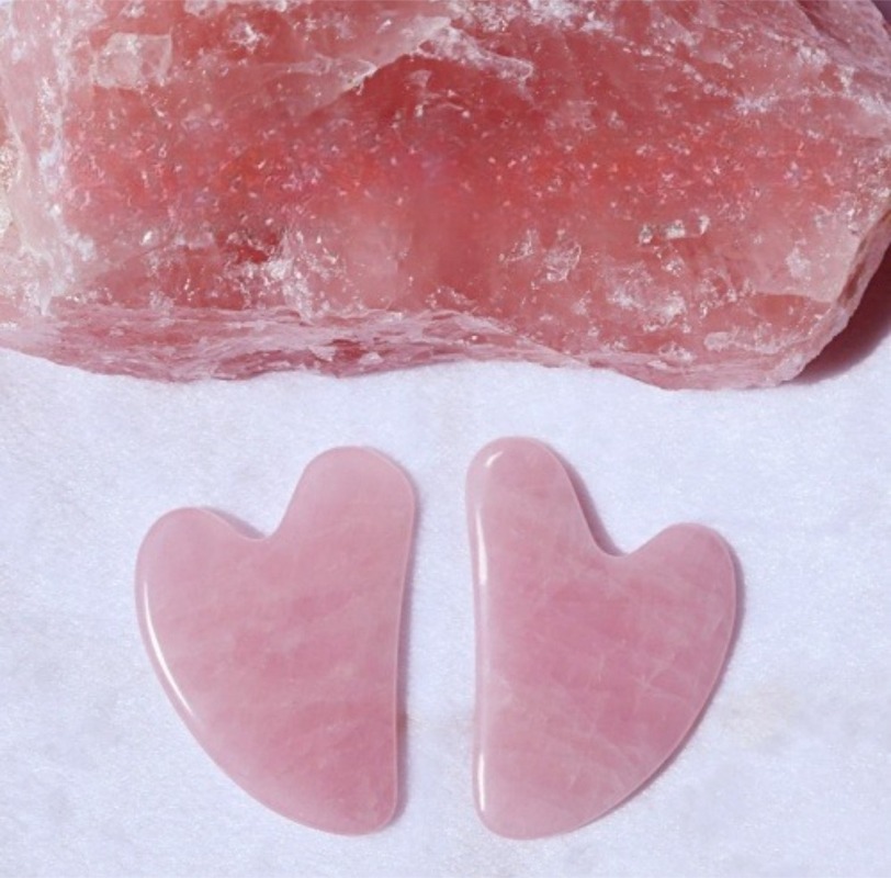 CUARZO ROSA GUA-SHA MASAJEADOR FACIAL LINFÁTICO - 6