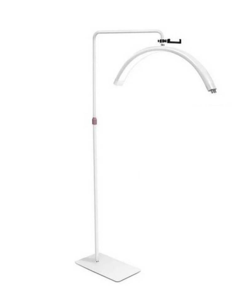 LAMPARA LED MEDIA LUNA ESTÉTICA PARA PESTAÑAS CEJAS CUTIS BLANCA - 1