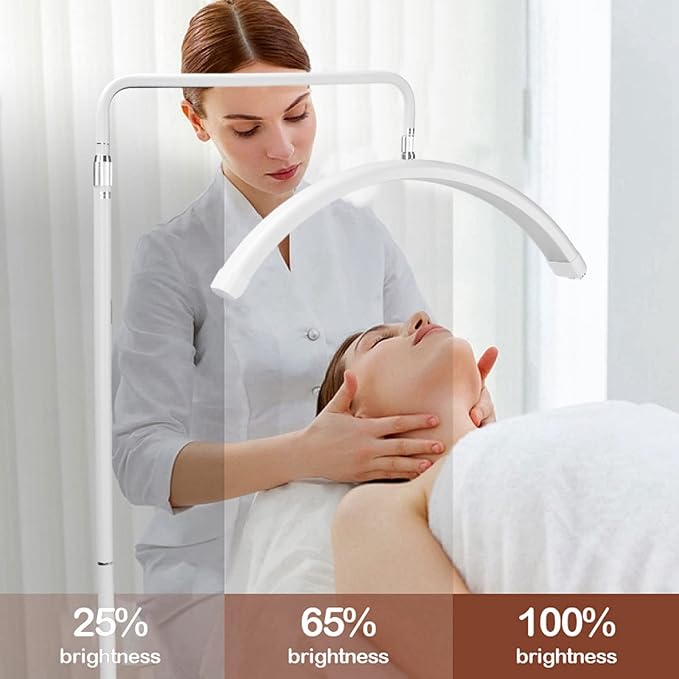 LAMPARA LED MEDIA LUNA ESTÉTICA PARA PESTAÑAS CEJAS CUTIS BLANCA - 3