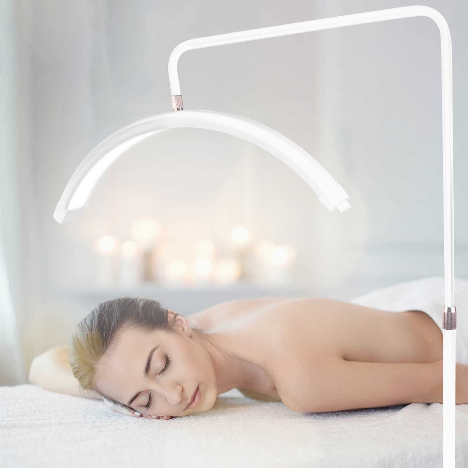 LAMPARA LED MEDIA LUNA ESTÉTICA PARA PESTAÑAS CEJAS CUTIS BLANCA - 4