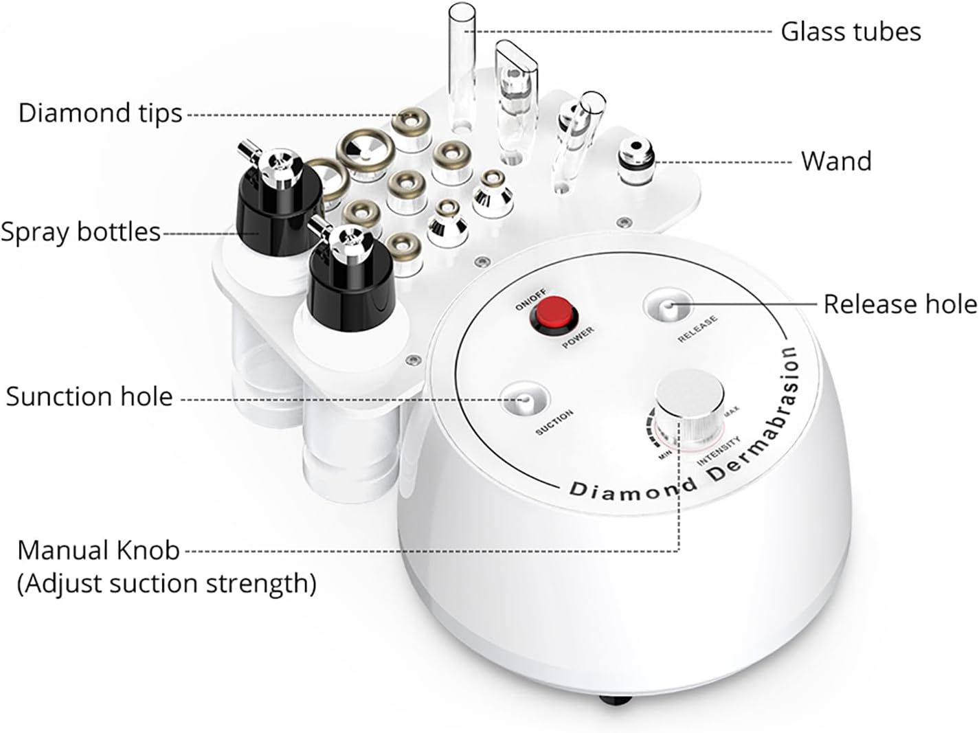 MAQUINA MICRODERMOABRASION MAS VAPORIZADOR NANO IONICO - 4