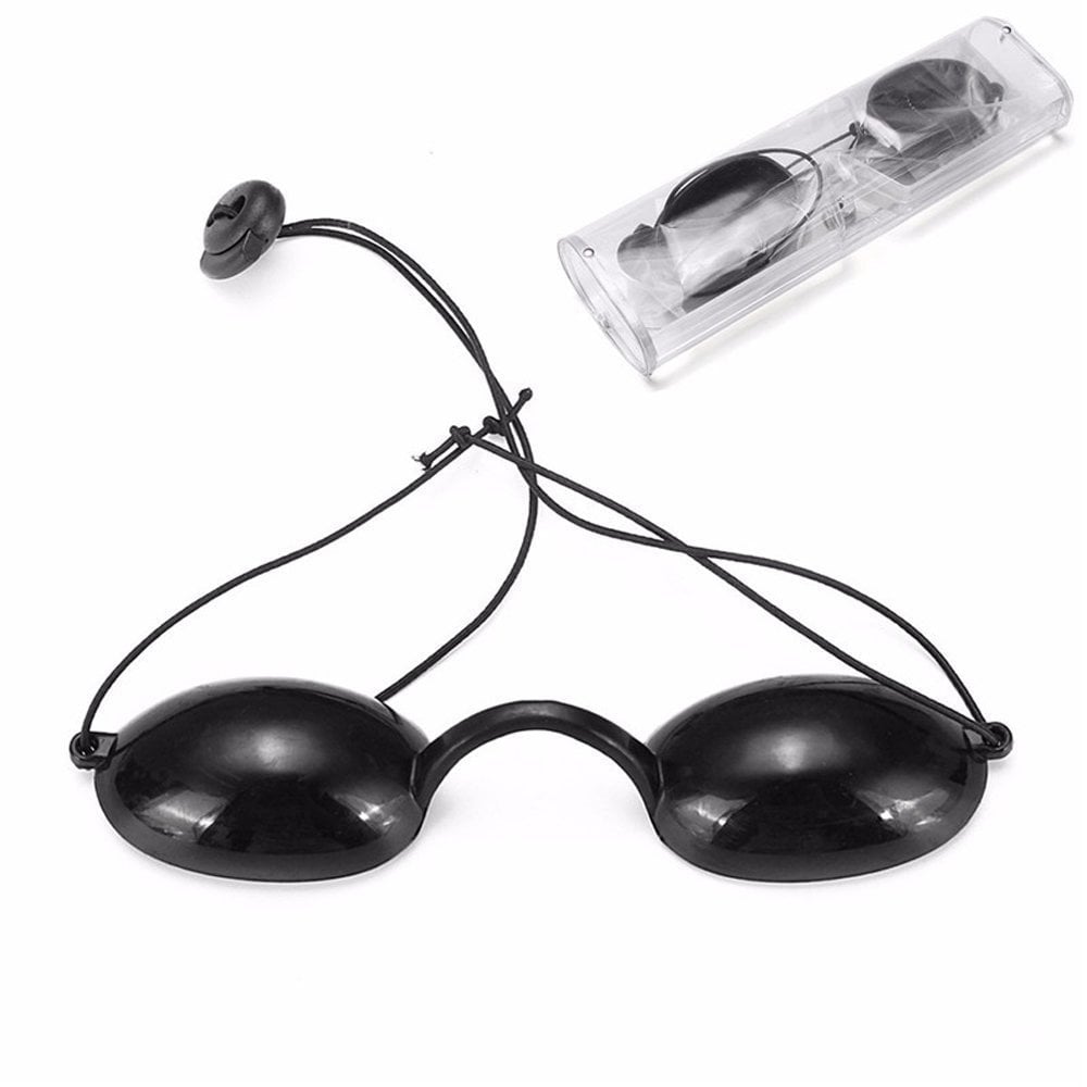 GAFAS DE PROTECCIÓN UV PARA DEPILADORA LASER IPL FOTOTERAPIA NEGRO - 1
