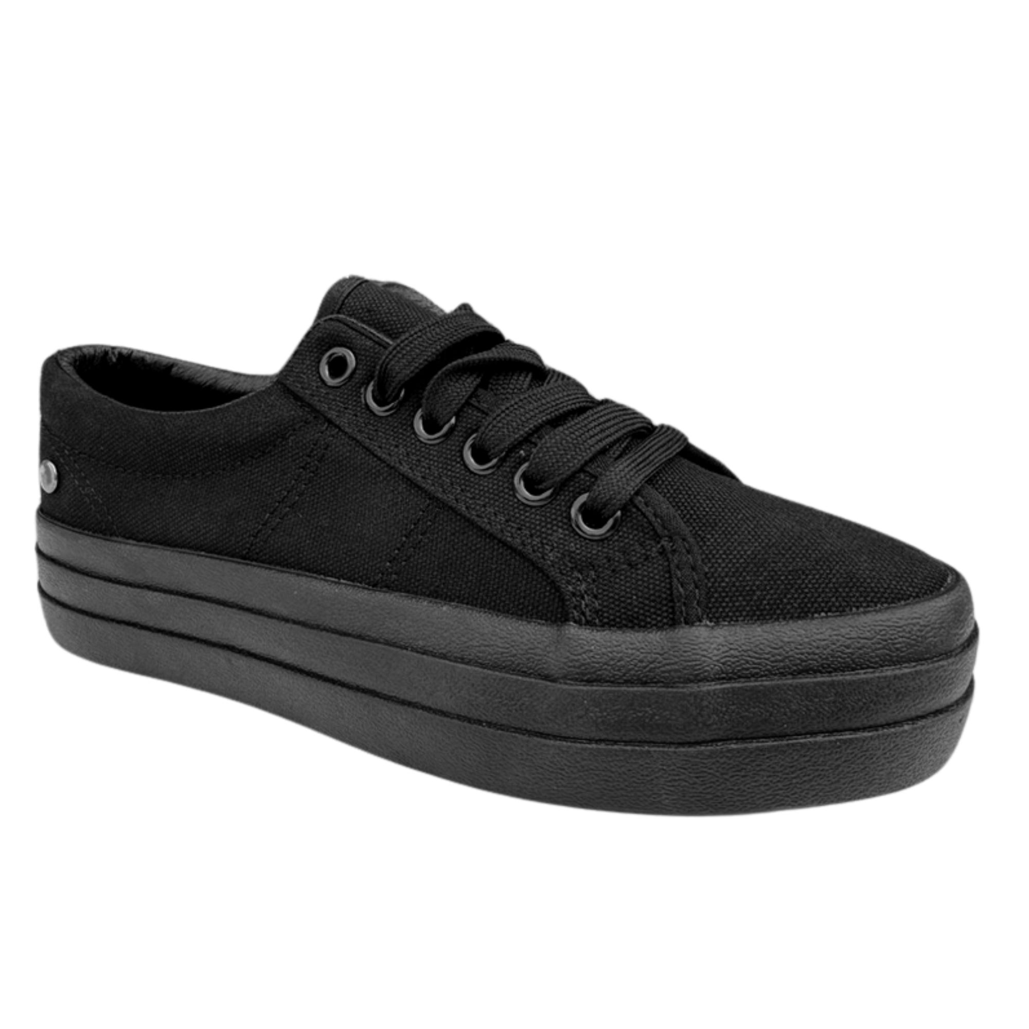 ZAPATILLAS MUJER BOTELI URBANAS NEGRO HANA BELLA MODA - 3