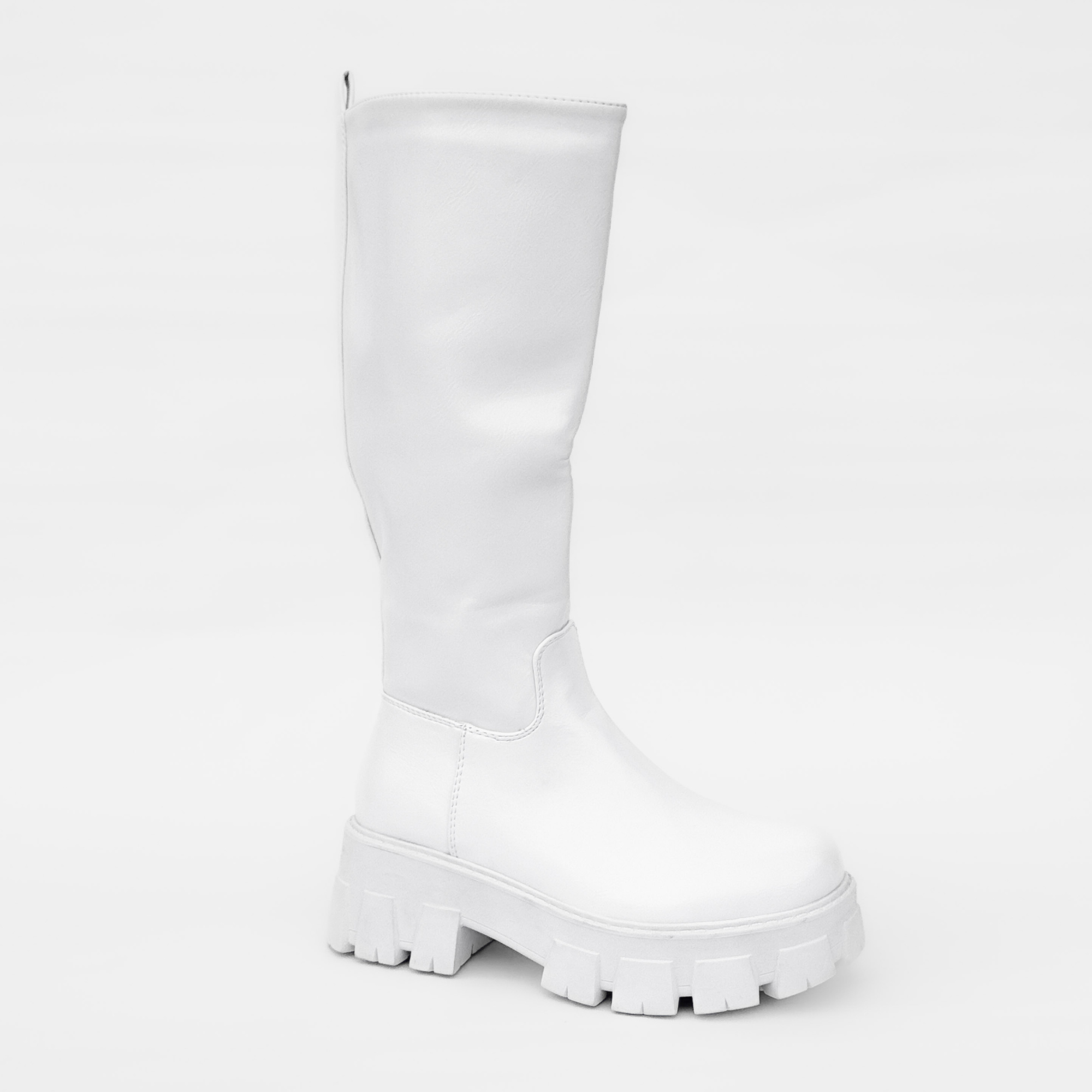BOTA MUJER BECKY EN COLOR BLANCO BELLA MODA - 2