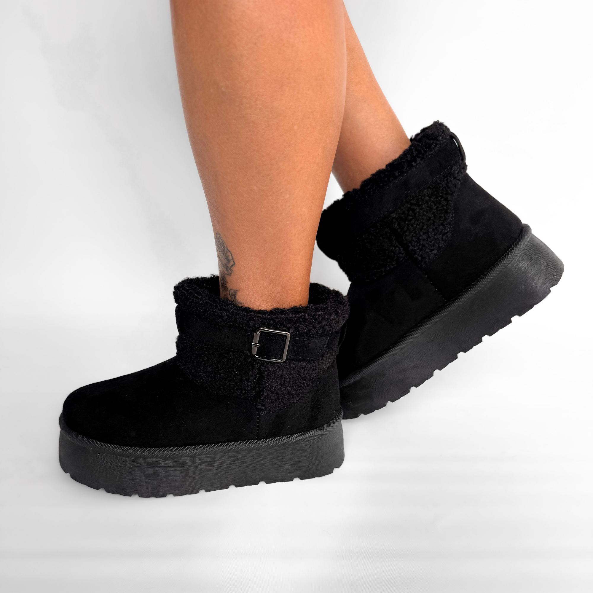 PANTUBOTA MUJER LIZ EN COLOR NEGRO BELLA MODA - 6
