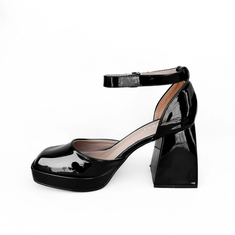 SANDALIA MUJER OLIVIA NEGRO CHAROL BELLA MODA - 2