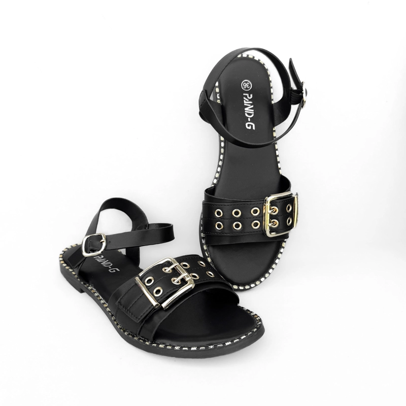 SANDALIA MUJER SARA NEGRO BELLA MODA - 5