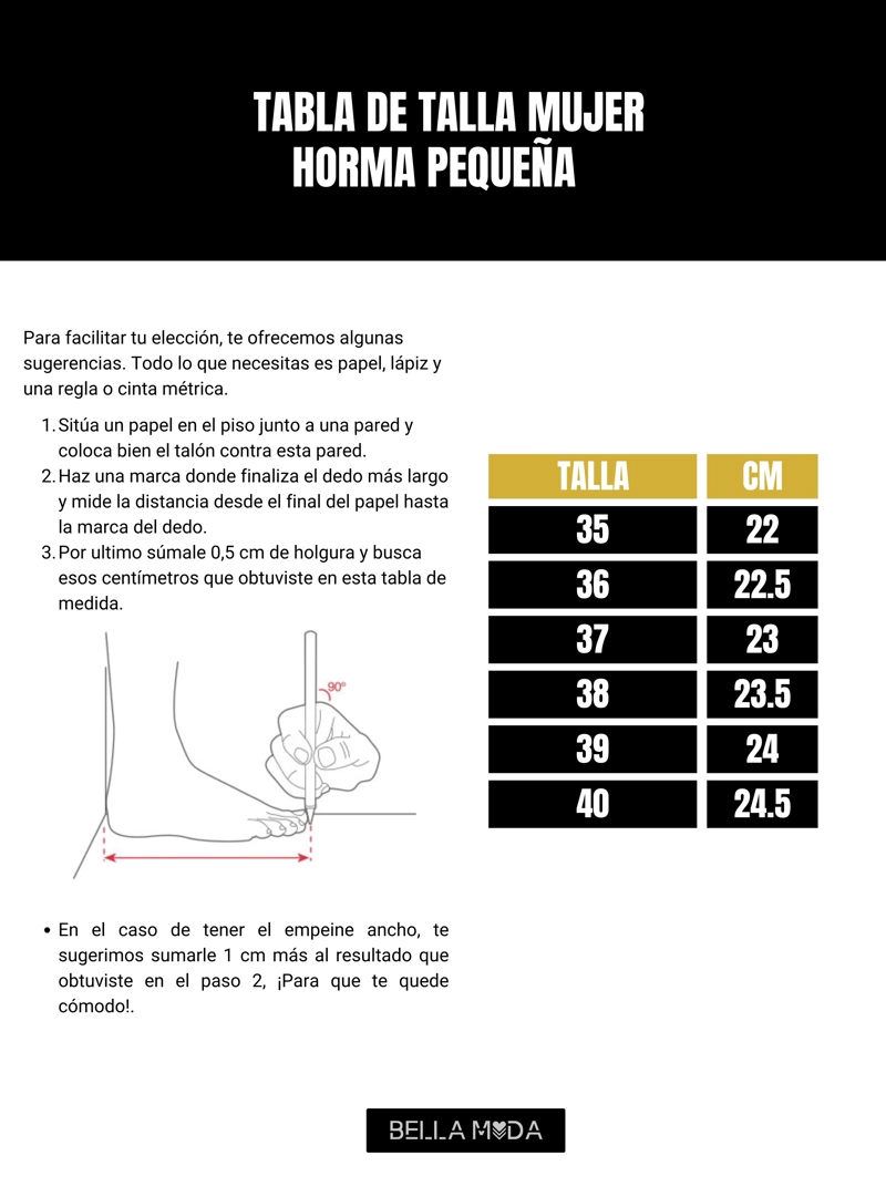 ZAPATILLA MUJER LEA NEGRO BELLA MODA - 9