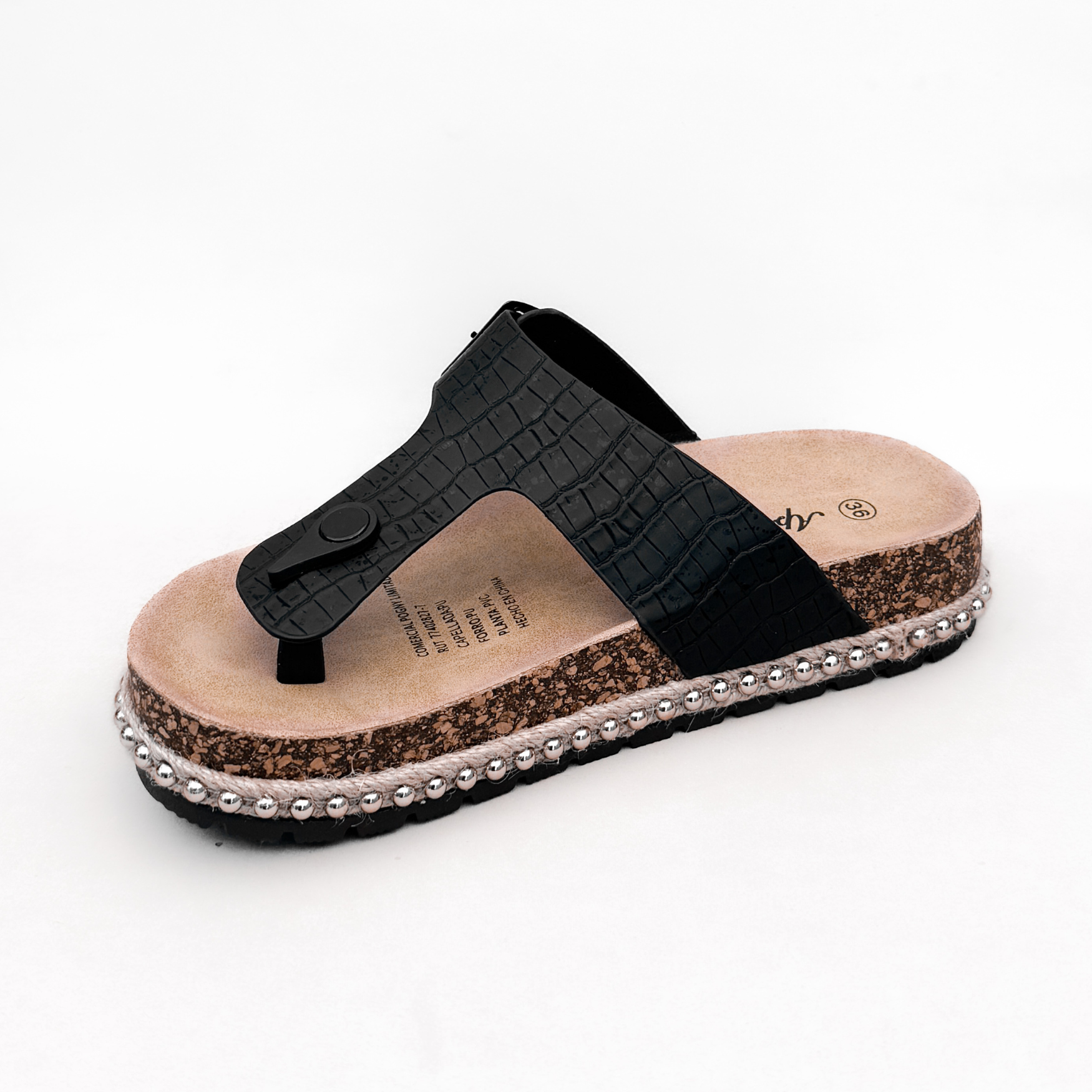 SANDALIA MUJER DEVA NEGRO BELLA MODA - 4