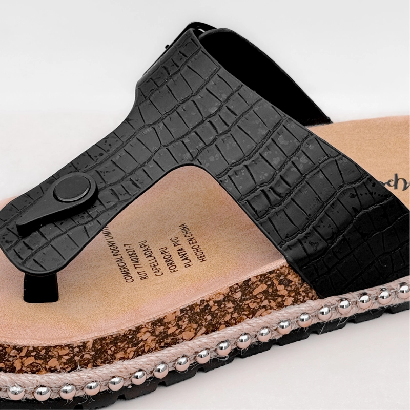 SANDALIA MUJER DEVA NEGRO BELLA MODA - 7