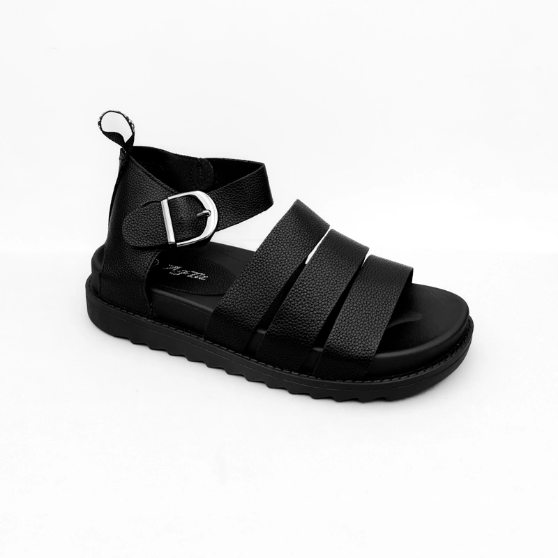SANDALIA MUJER GAIA NEGRO BELLA MODA - 3