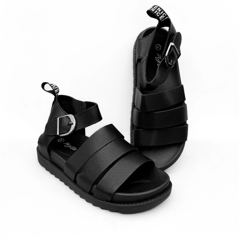 SANDALIA MUJER GAIA NEGRO BELLA MODA - 6